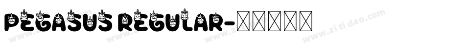 Pegasus Regular字体转换